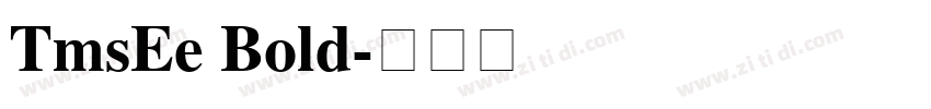 TmsEe Bold字体转换